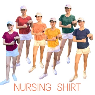 Plain tshirt nursing top / Solid breastfeeding shirt / Nursing wear / Nursing  Tees / Lounge wear