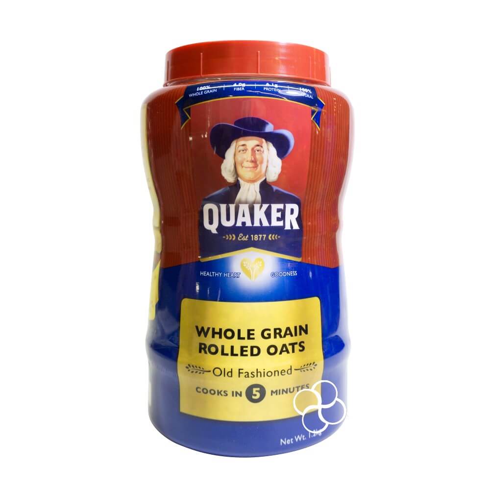 Quaker Whole Grain Rolled Oats Jar 1.2kg Shopee Philippines
