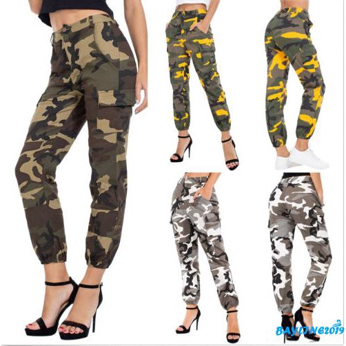 s Camo Cargo Trousers Pants Military 