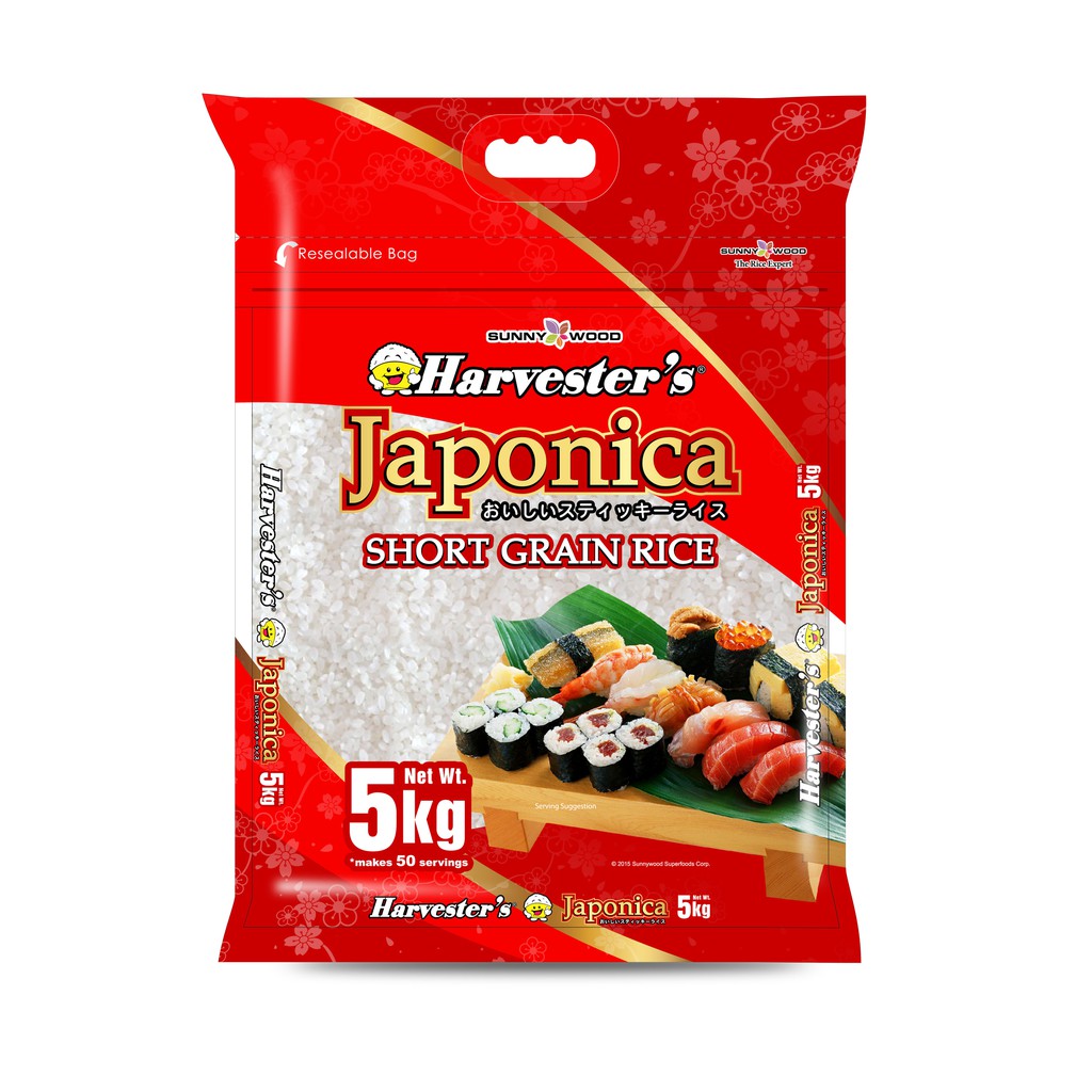Harvester's Japonica Japanese Rice 5kg Shopee Philippines