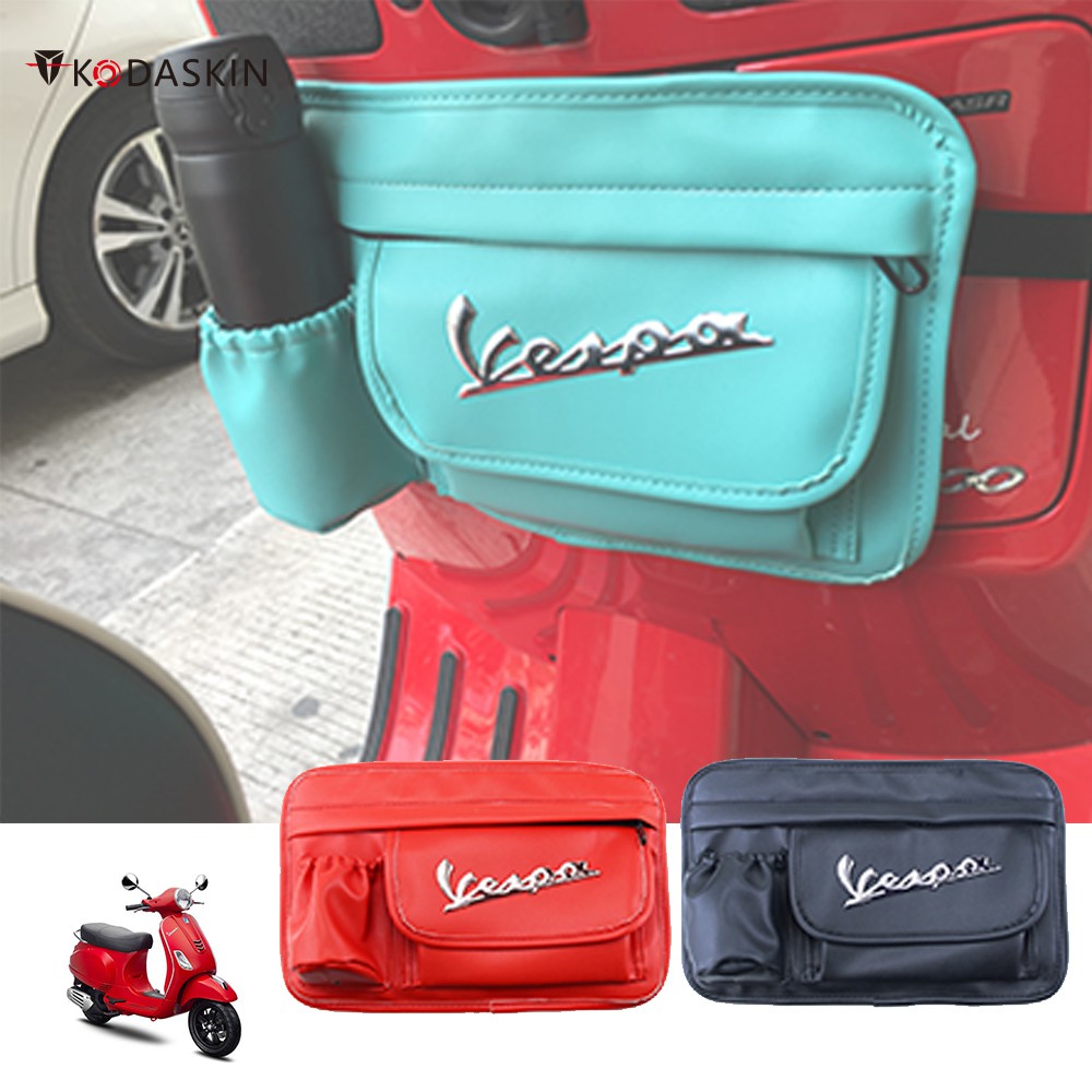 KODASKIN PU Leather Glove Bags Storage Bag for All Vespa GTS LX LXV