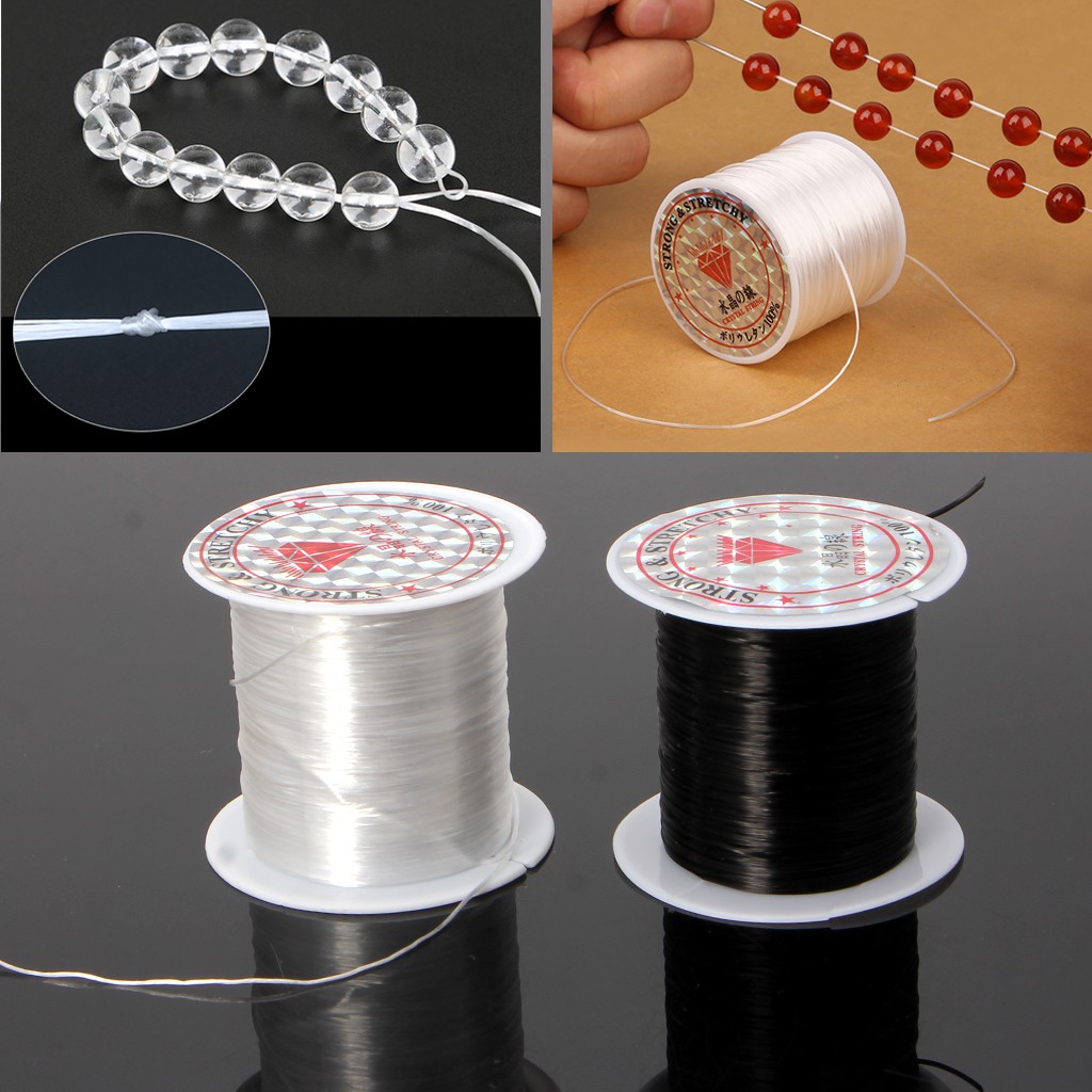 élastique extensible Beading Thread Cord Bracelet chaîne pour faire environ 73.15 m Forte 80 Yd