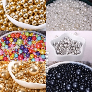 50g Edible Pearls Dragees Sprinkles Cake Decors Decoration Metallic Frozen Rods