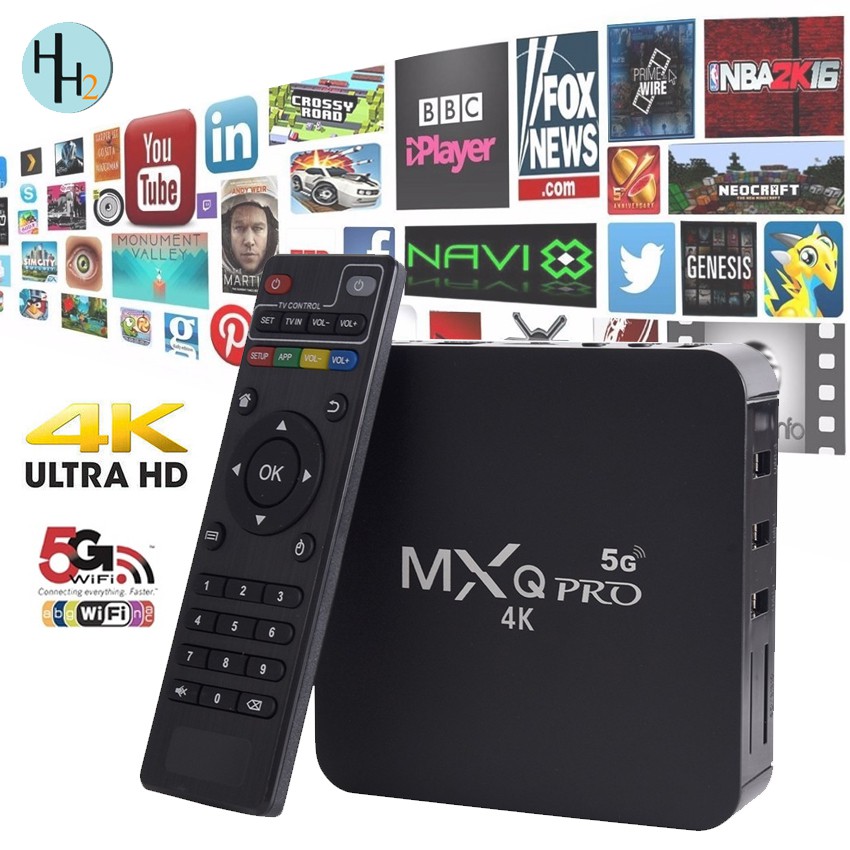 MXQ PRO 4K 5G TV Box 2020 Latest Version Android 10.1 4G ...