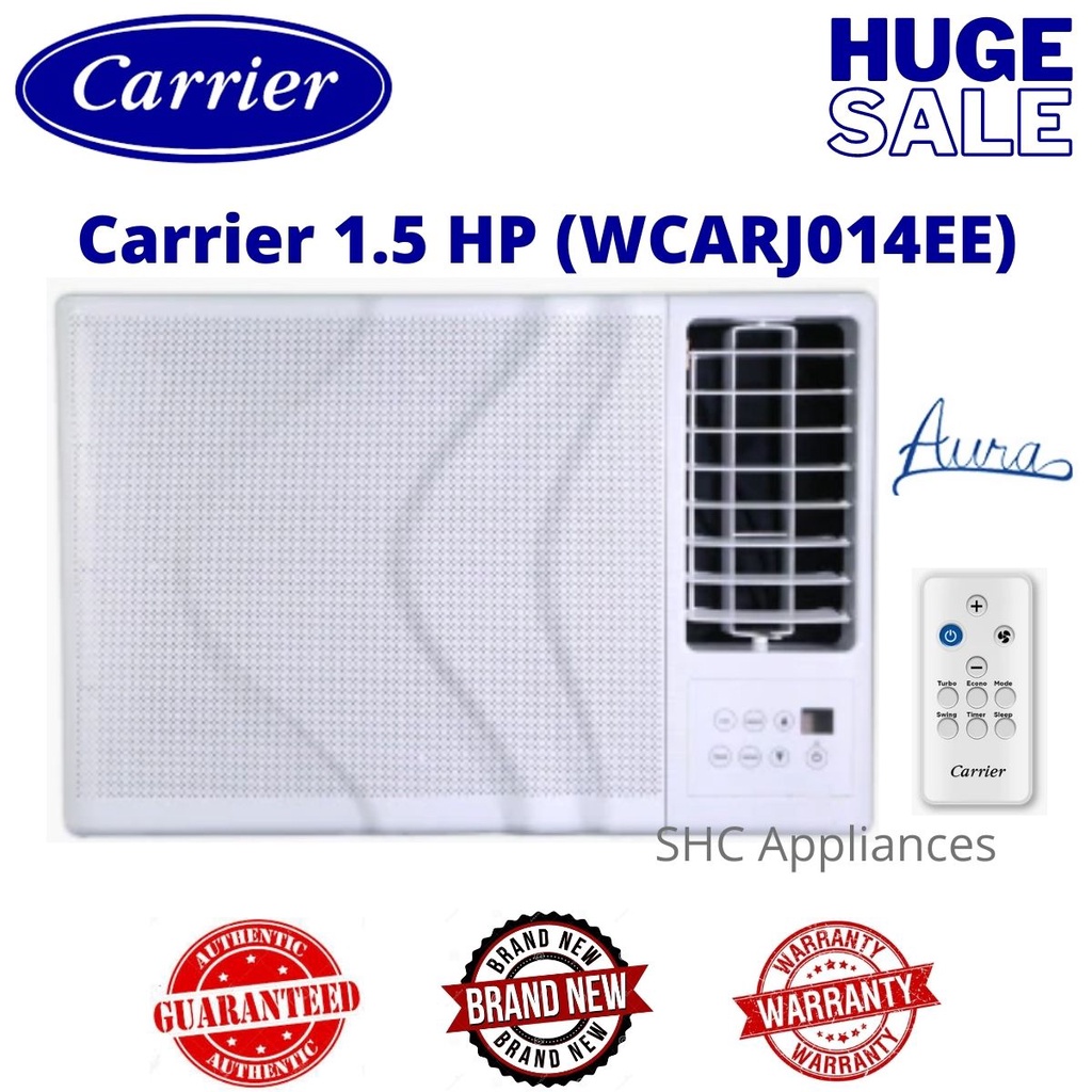 Carrier (AURA) 1.5HP WCARJ014EE Window Type Airconditioner (FOR NCR CLIENTS ONLY!!) Shopee