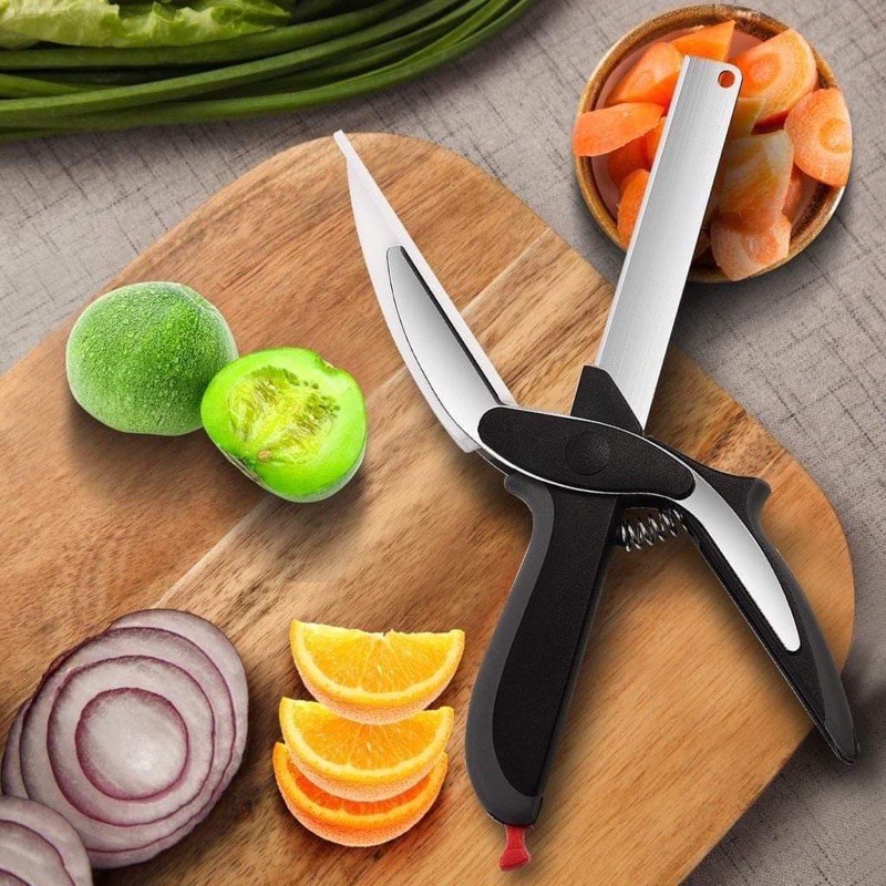 2 in 1 clever cutter knife with cutting board Slicers | Shopee Philippines