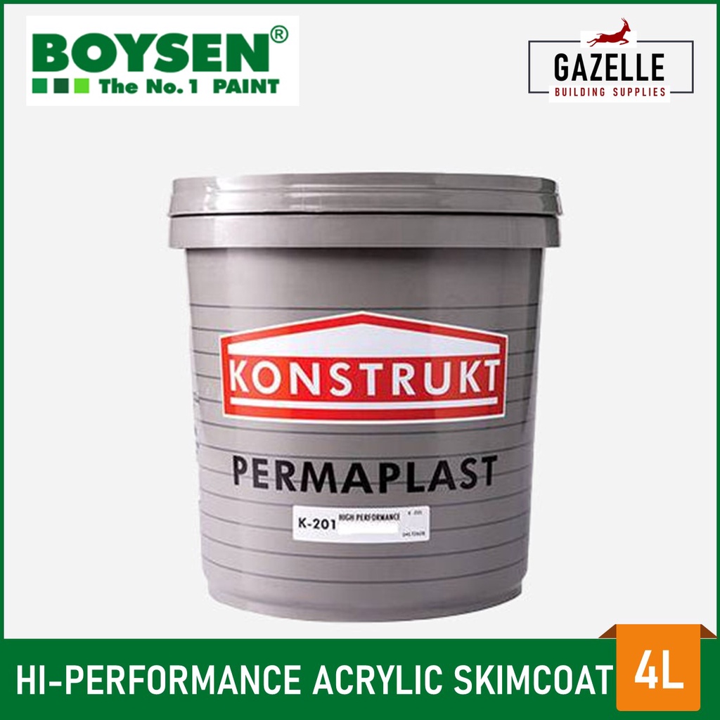 Boysen Konstrukt Permaplas K201 HighPerformance Acrylic Skimcoat