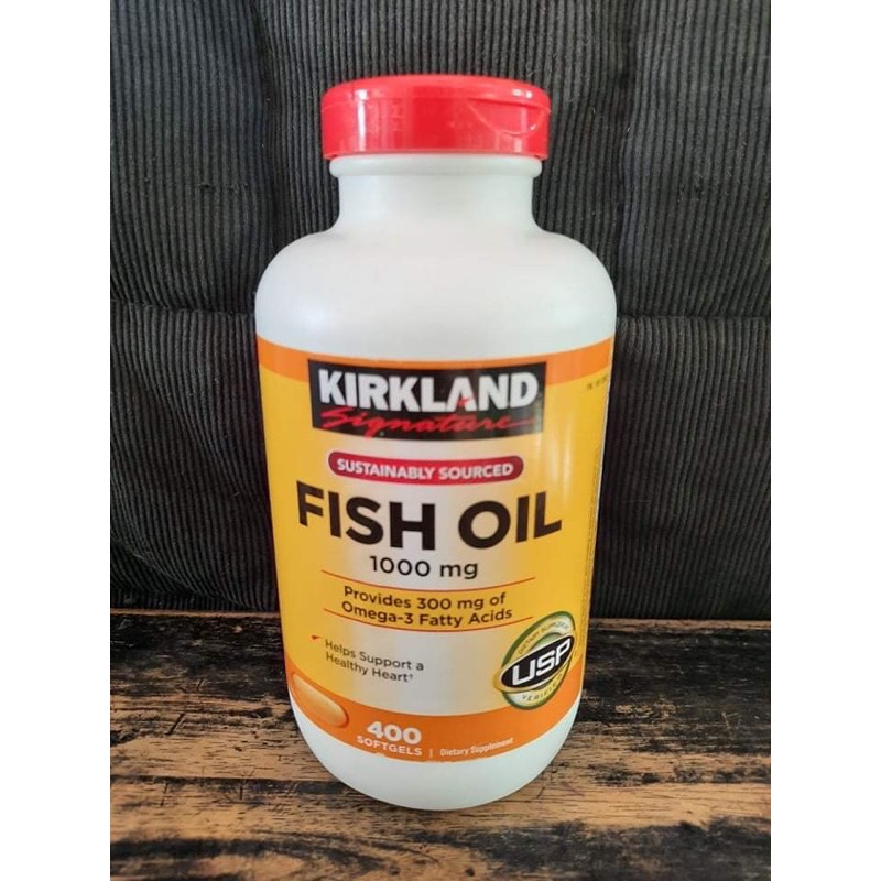 Kirkland Signature Fish Oil 1000mg 400softgels Shopee Philippines