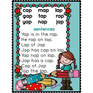 Cvc Reading Sentences COLORED *40 pages*