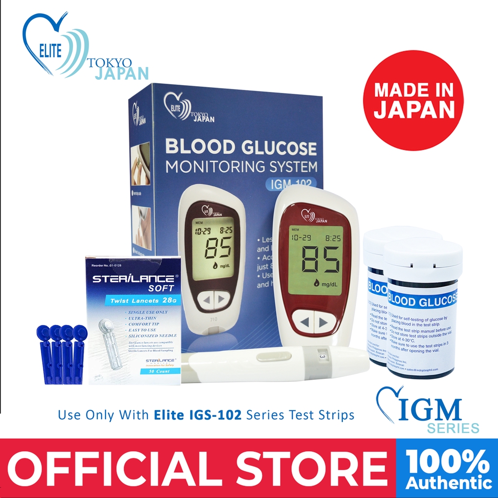 Indoplas Elite Tokyo Japan Blood Glucose Meter Monitoring