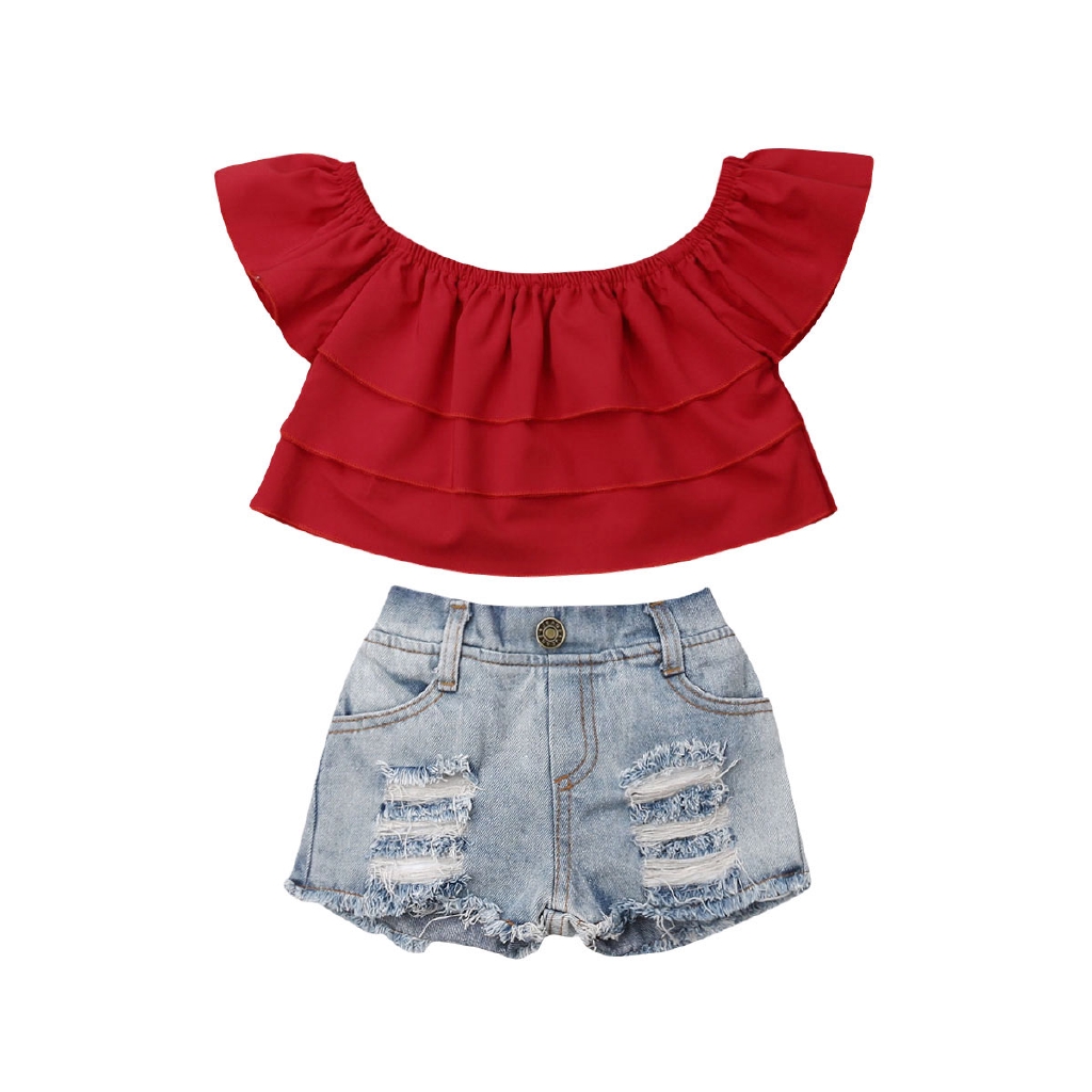 tops on jeans shorts
