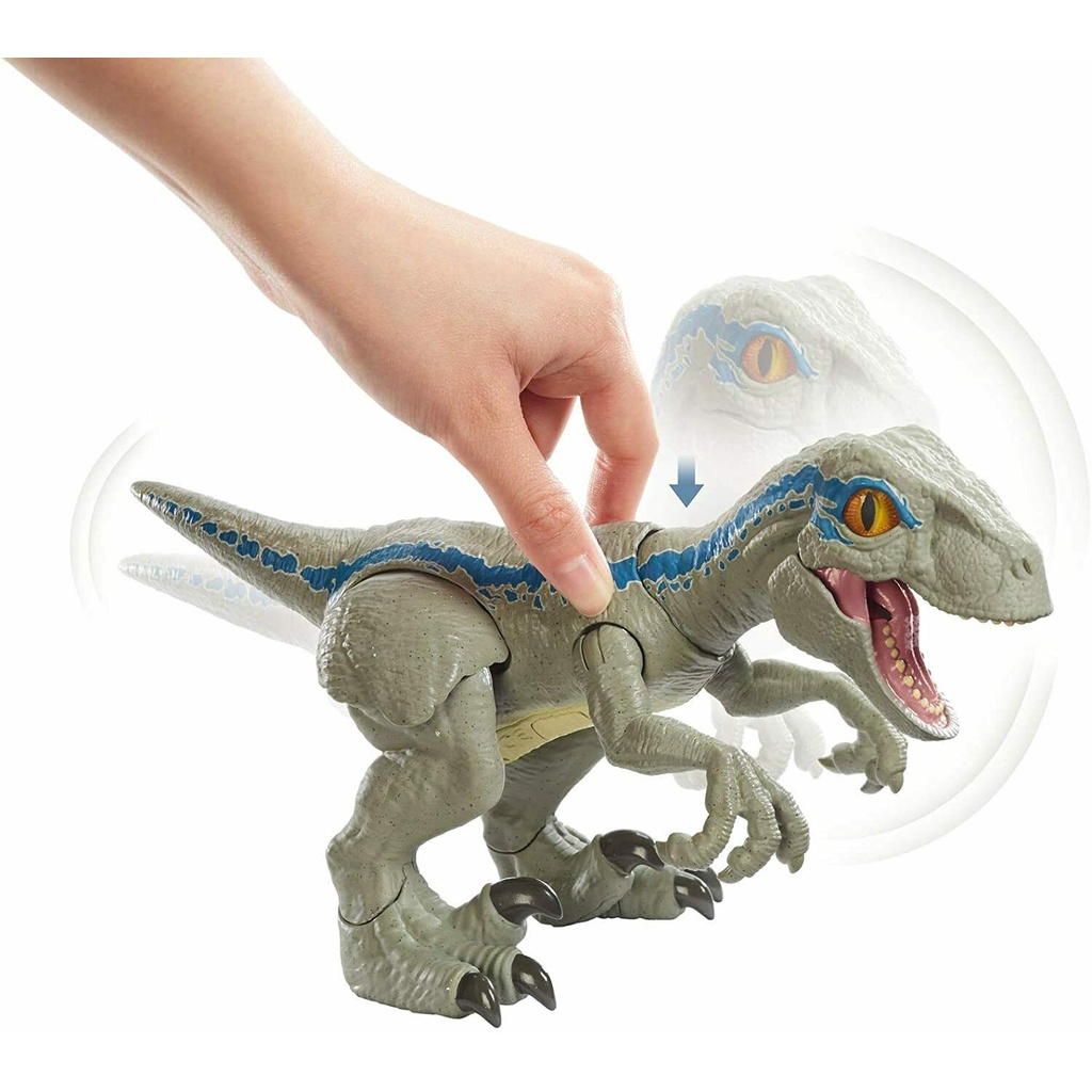 Jurassic World Baby Blue Gfd 40 Velociraptor Mattel Mini Action Figure Shopee Philippines