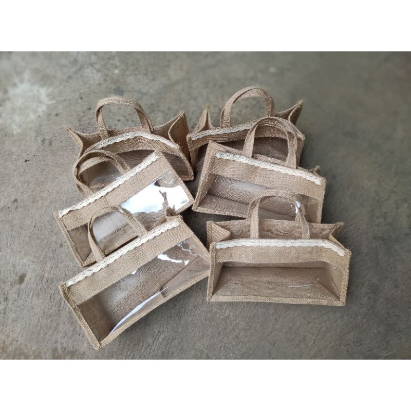 Jute Bag Lamination / Hampers Bag / Goodiebag Burlap (Read Description