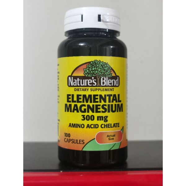 Natures Blend Elemental magnesium 300mg amino acid chelate 100 capsule