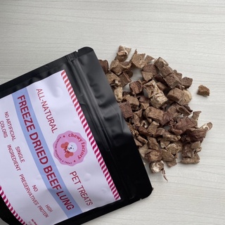 Freeze-dried Beef Lung treats for dogs and cats