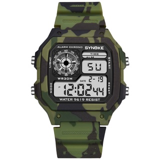 Synoke Digital Watch Camouflage Style G Shock Multifunctional Waterproof 30m for Man and Women Students 9619 #8