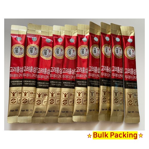 [Goryeo Red ginseng] Today Good Time Red ginseng stick 15g (without box) Bulk packing korean health tea Immunity + Free gift