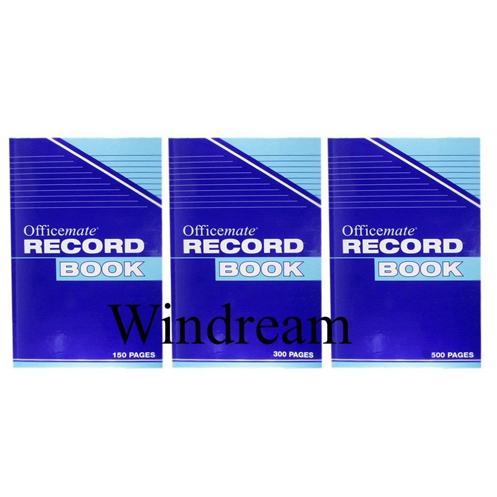 Record Book Log Book 150 200 300 500 Pages Junior And Regular Size 