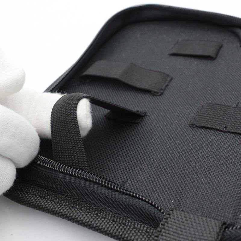 Nylon Watch Repair Tool Bag with Zipper Small Size Black #9