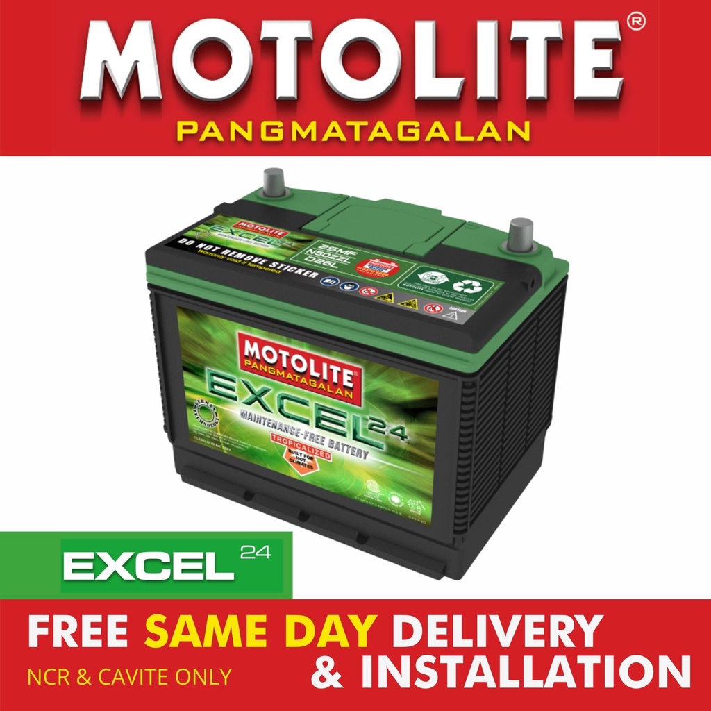 Motolite Excel Maintenance Free Car Battery NS60/ B24L (24 Months