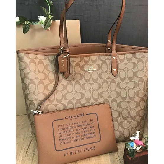 coach reversible tote bag