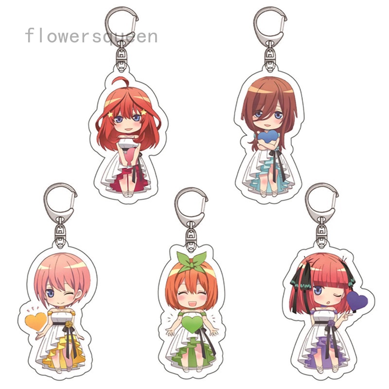 flowersqueen The Quintessential Quintuplets Keychain Nakano Ichika Nino