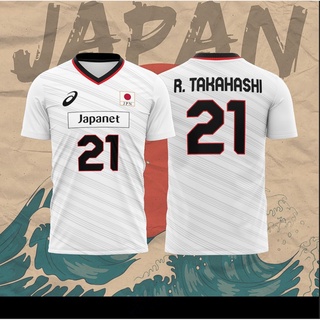 2020 Japan Olympic Volleyball Jersey Ran Takahashi No.21 4 Colors ...