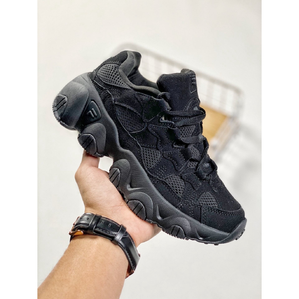 fila shoes all black