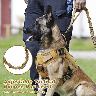 Ht COD Nylon Military Dog Collar Leash Adjustable Dog Collar Rope Training Leash Pet Leash