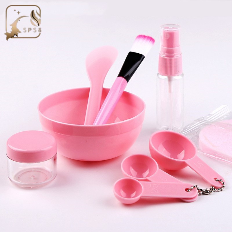 9 in 1 DIY Facial Mask Mixing Bowl Set Facial Care Bowl Brush Spoon