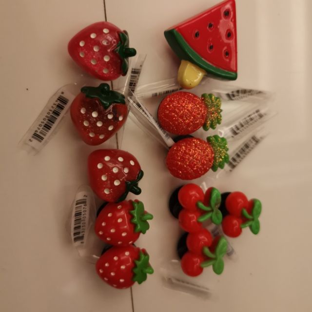 fruit croc charms