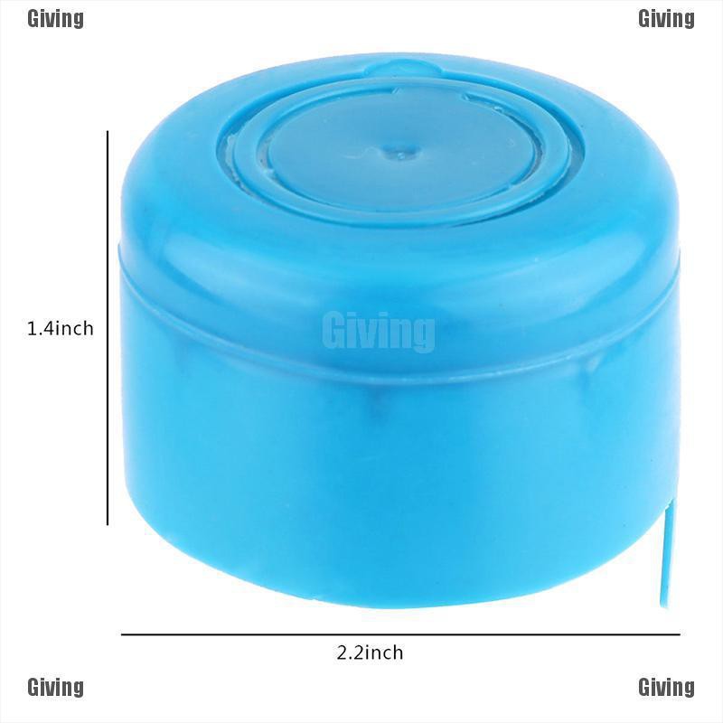 {Giving}5Pcs reusable water bottle snap on cap replacement for 55mm 3-5 gallon water jug