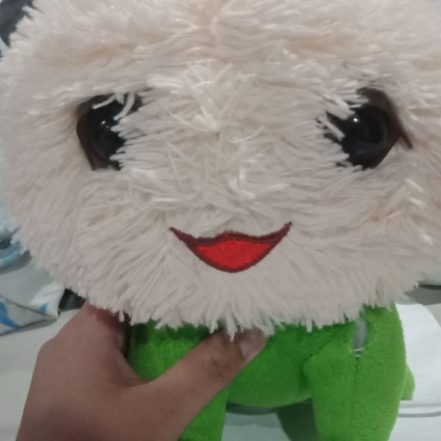 green stuffed toy