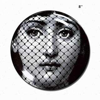 Fornasetti Ceramics Plates Arts Style Decoration Hang Wall 8 Inches 10 Inches