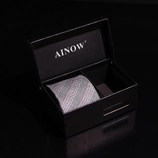 EFAN Ties For Paisley Classic Striped Polyester Neckties Handy Pin Cufflinks Gift Box Packing 8cm #6