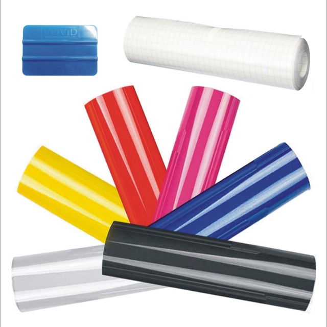 Oracal 651 Vinyl Bundle Pack 5 color variety with Transfer Tape