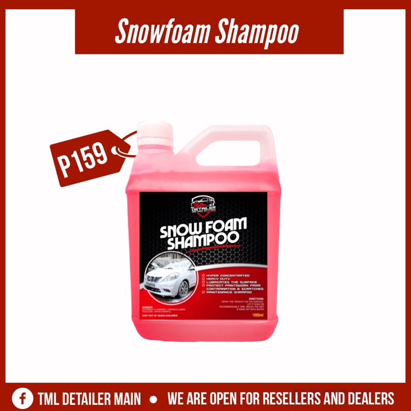 Snow Foam Car Shampoo with Wax 1 Liter Shopee Philippines