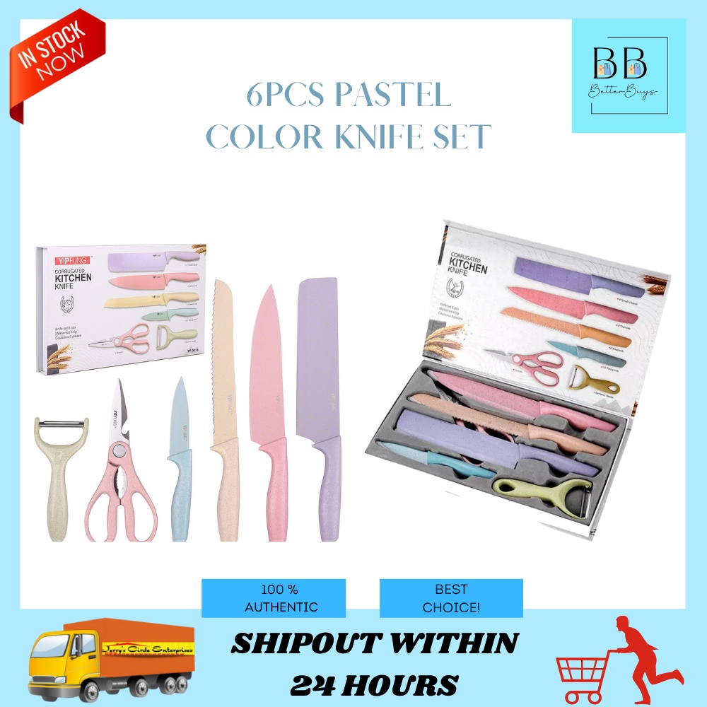 6PCS PASTEL COLOR KNIFE SET / ER0278 Shopee Philippines