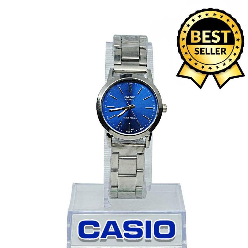 casio silver blue