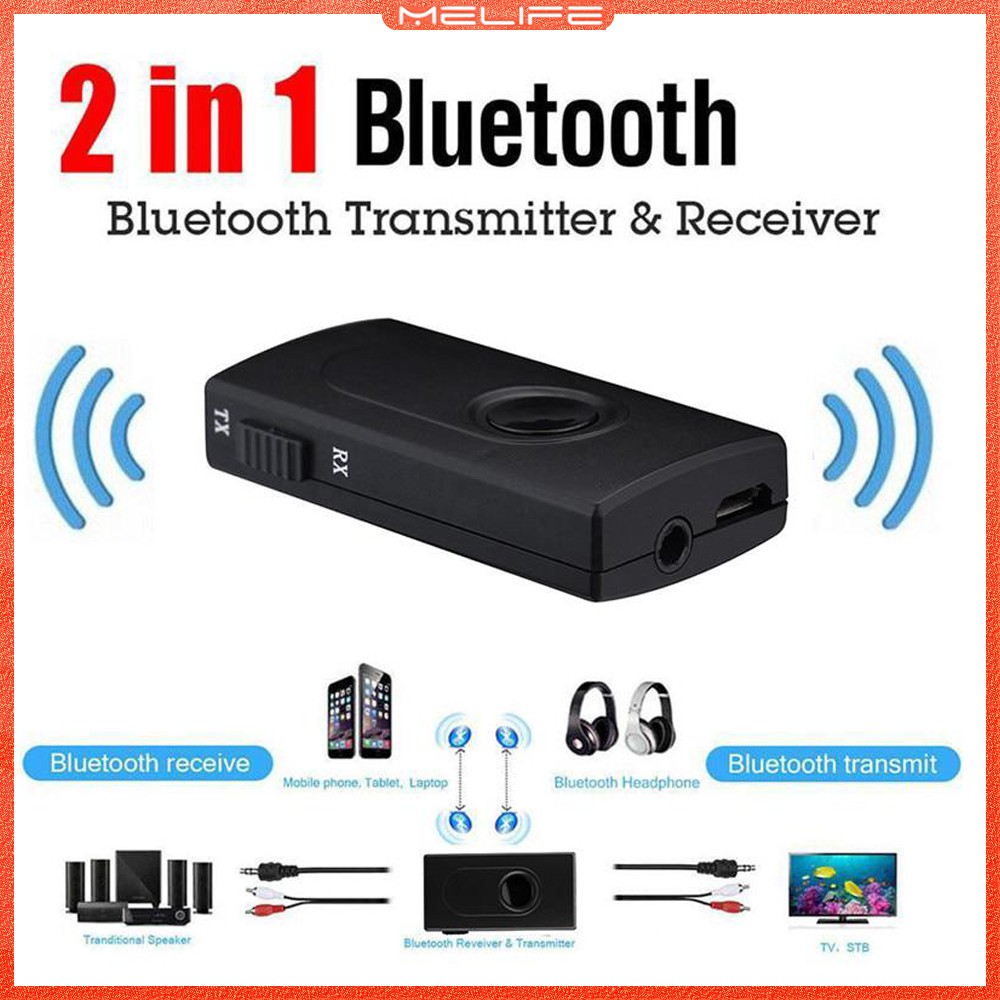 2 IN 1 Wireless Bluetooth 4.2 Transmitter Receiver Audio Adapter