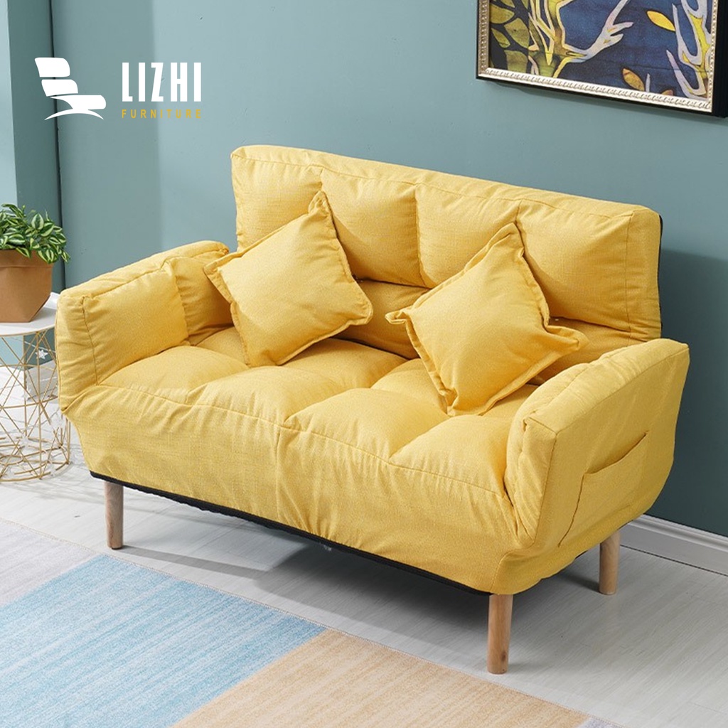 12304 Ready Stockthicken Nordic Sofa Bed 2 Seater Durable Foldable