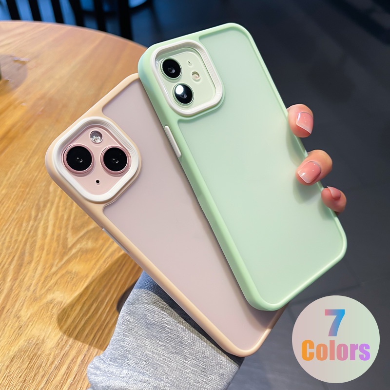 Macaron Candy Colors Case For Iphone 13 Pro Max 13mini 12promax Anti Fingerprint Strong Protection Stain Resistant Hard Cover Shopee Philippines