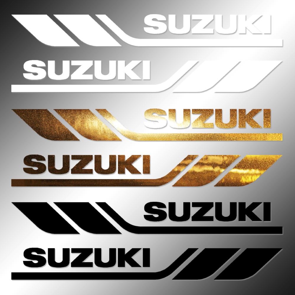 Stickers | 2x Suzuki | Racing | Decals | Stripes | Tank | Fairings ...