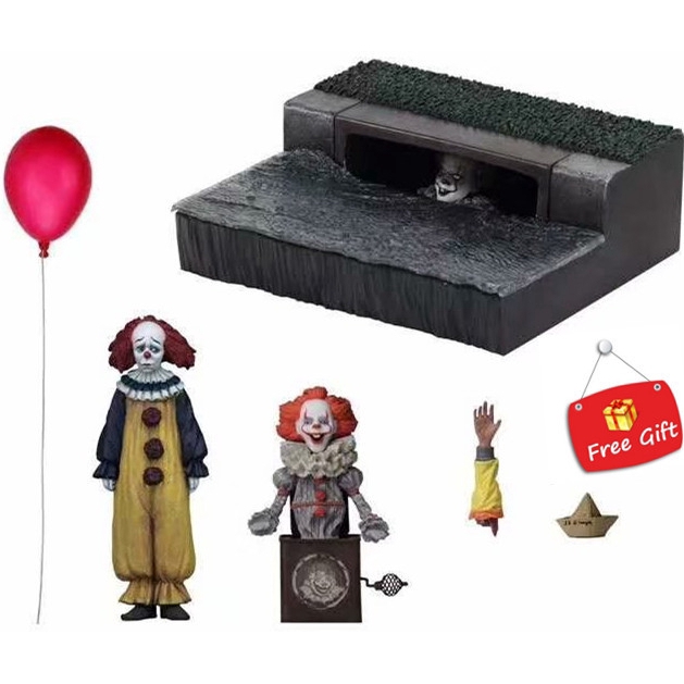 Free Gift Stephen King S It Enter The Sewer Clown Action Figure Collectible Model Toy Hand Doll Box Shopee Philippines - stephen kings it the sewers roblox