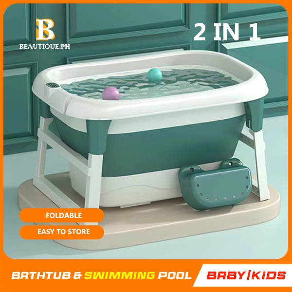 Portable Plastic Easy Use bath tub folding bathtub large space heavy