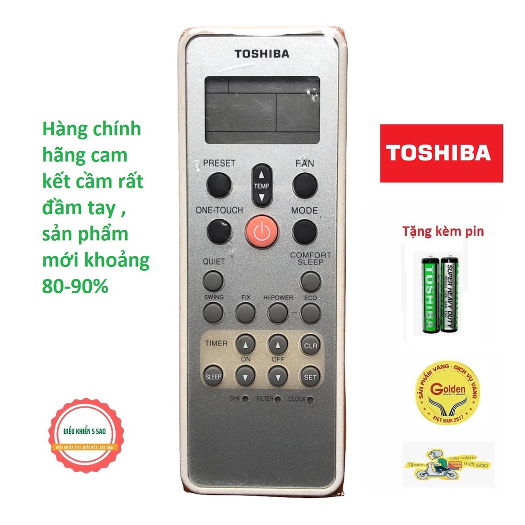 The Control For Toshiba WCL03SE Air Conditioner Has 1 Red Button In