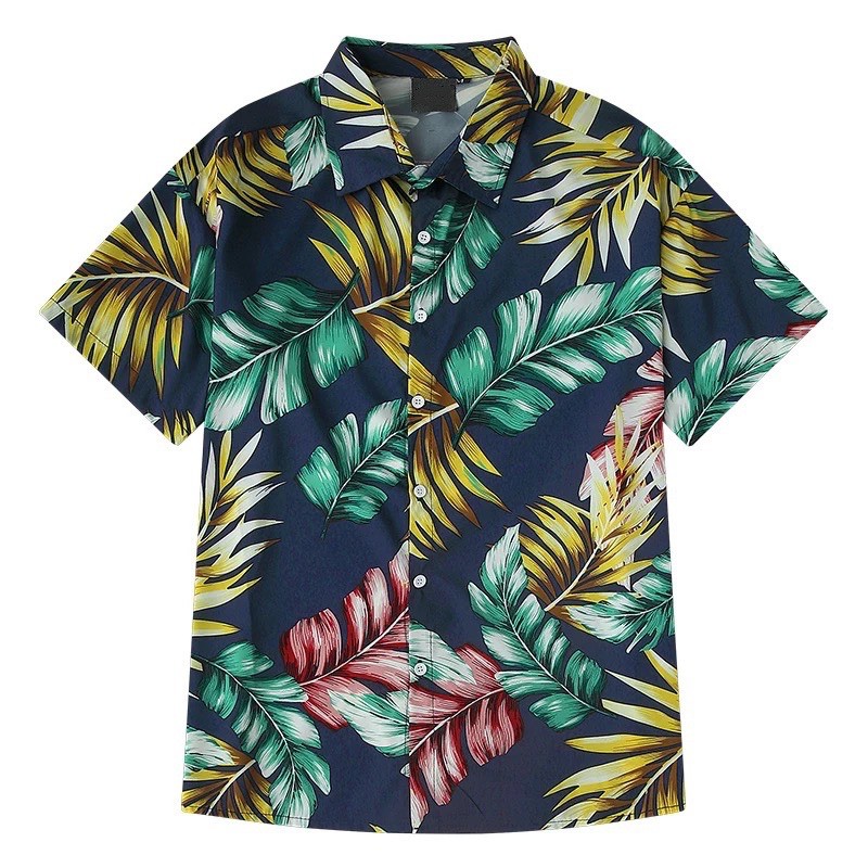 Oversized Men’s Polo Hawaiian Floral Bigsize Shopee Philippines