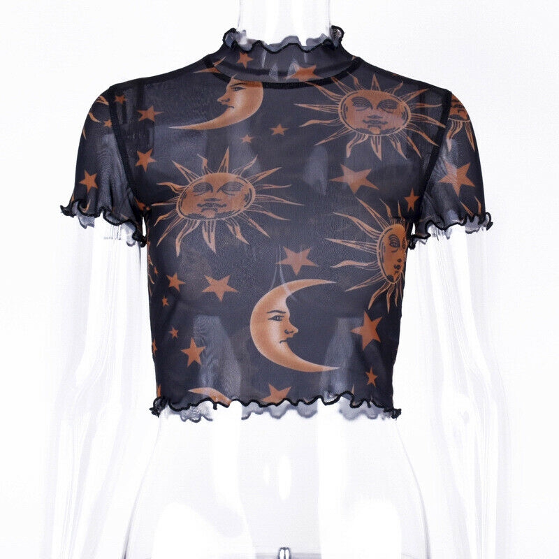 sheer moon and stars top