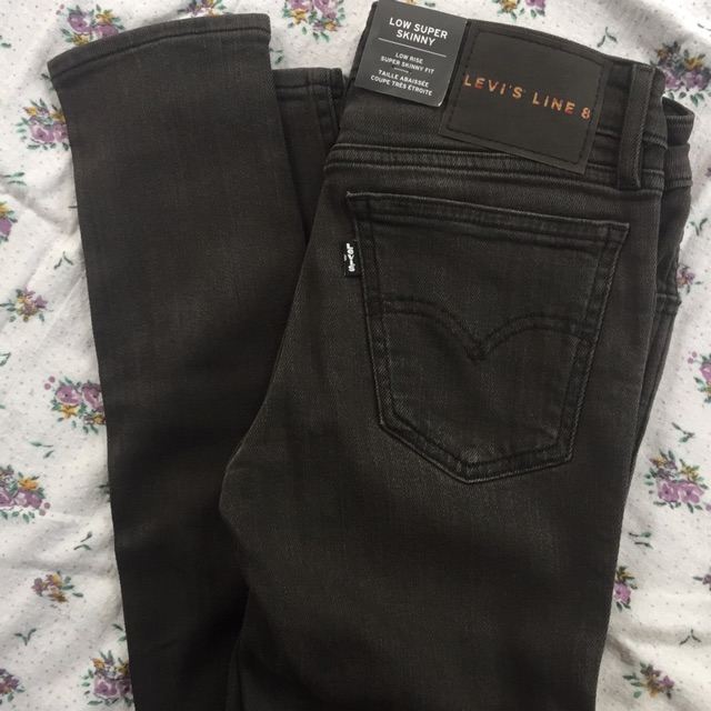 levis line 8 black jeans