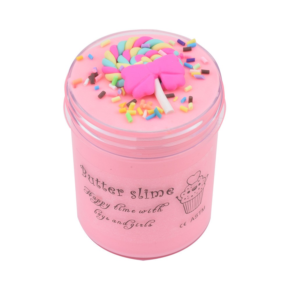 60/120/200ML Strawberry Cloud Slime Cotton Slime,Super Soft and Non-Sticky Slime for Boys and Girl 